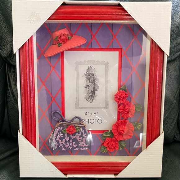 Red and Purple Fashionista Decorative Photo Frame - Picture 1 of 1
